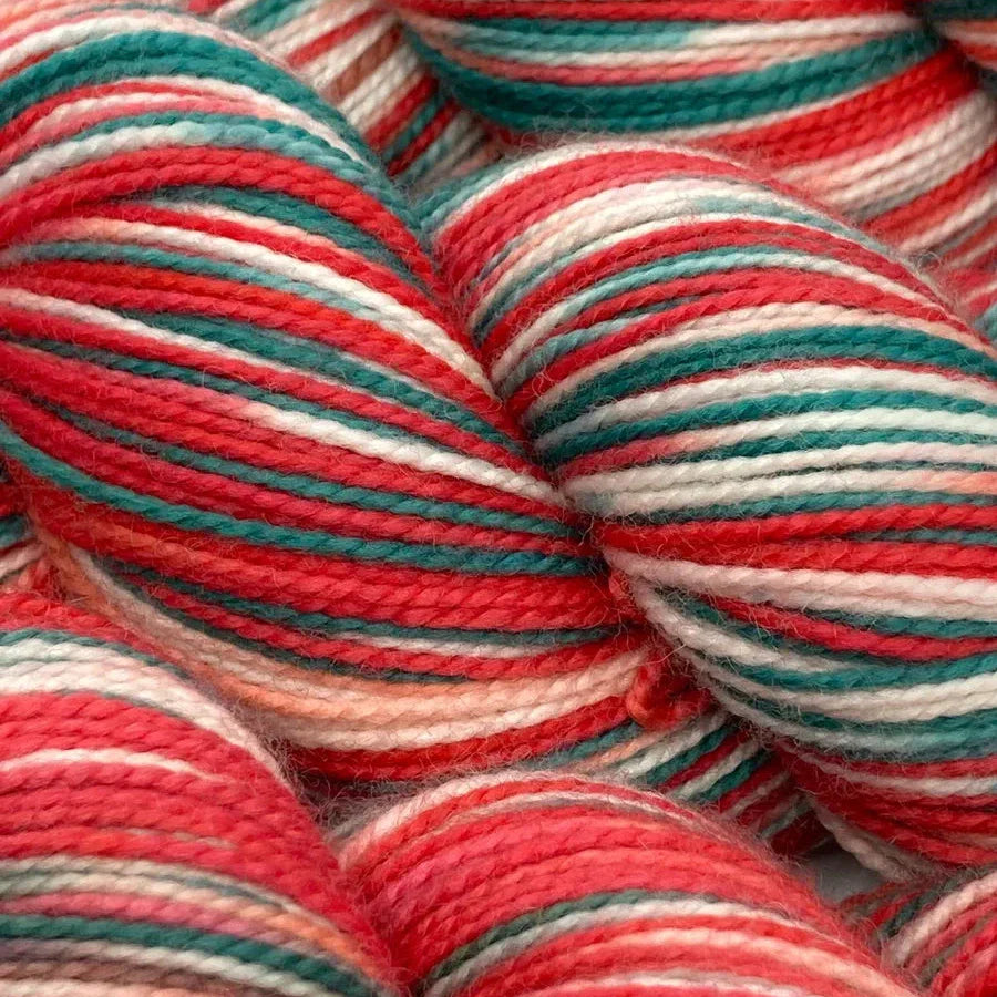4 Ply Self Striping Sock Christmas