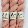 4 Ply Alpaca Sock - Coral (Semi Solid)