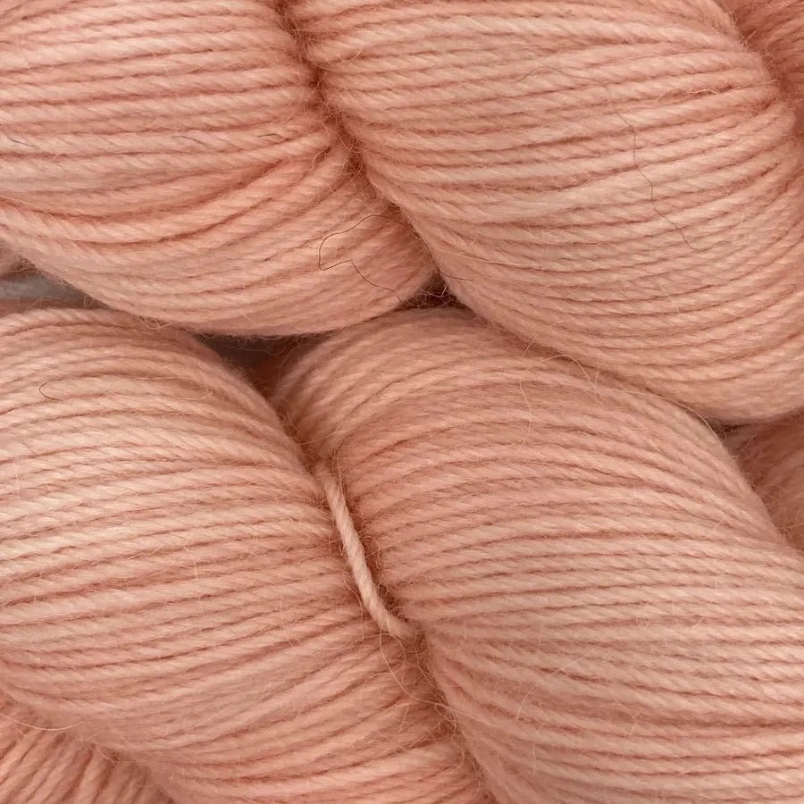 4 Ply Alpaca Sock - Coral (Semi Solid)