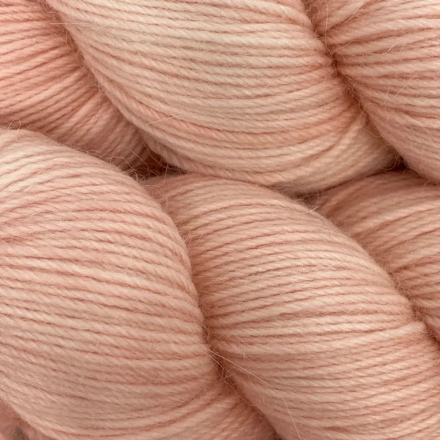 4 Ply Alpaca Sock - Coral (Semi Solid)