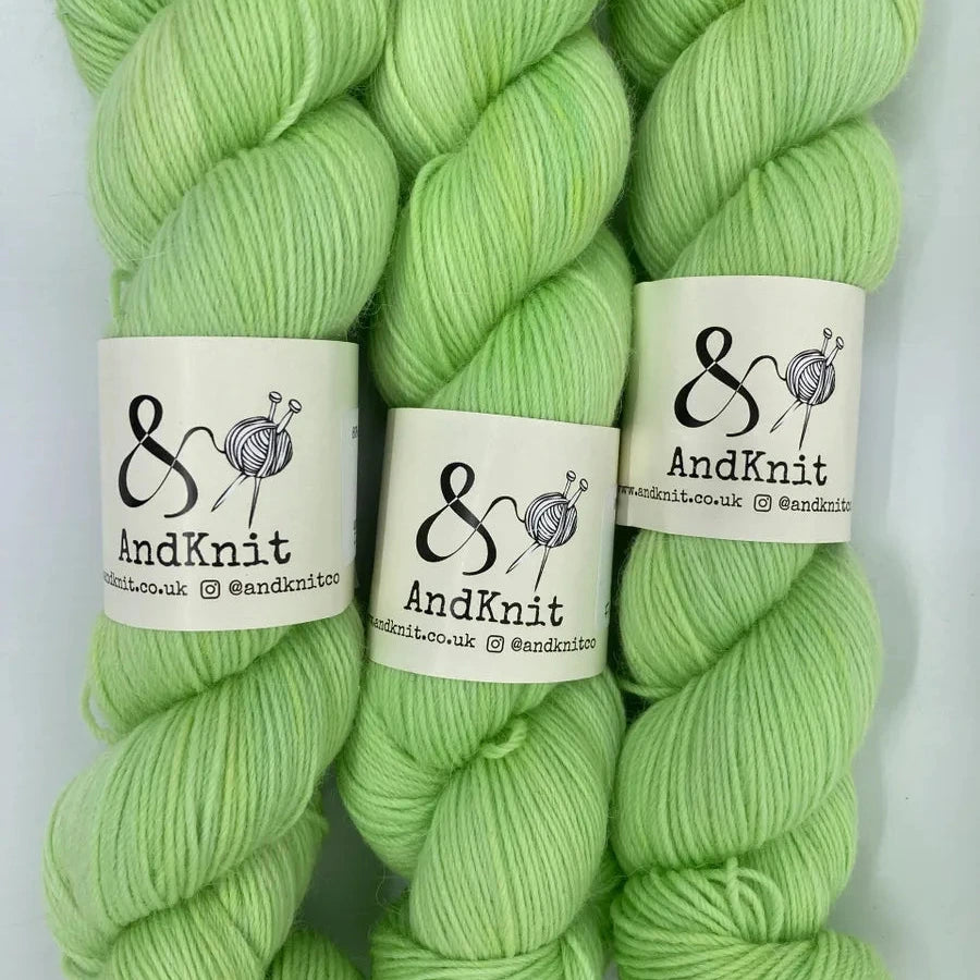 4ply Alpaca Sock - Fresh Lime
