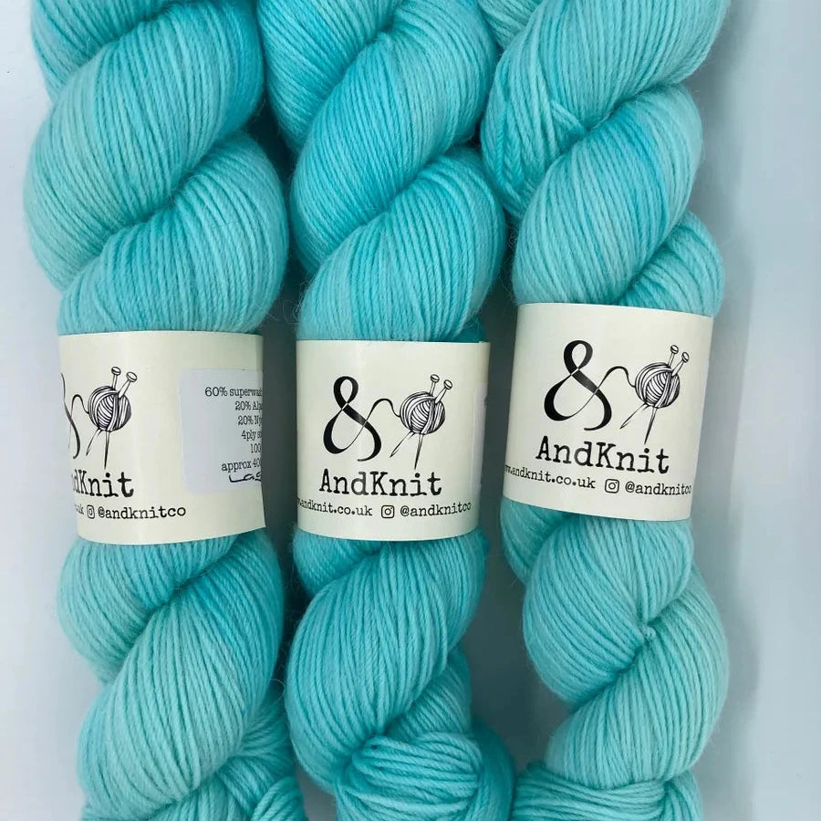 4ply Alpaca Sock - Lagoon