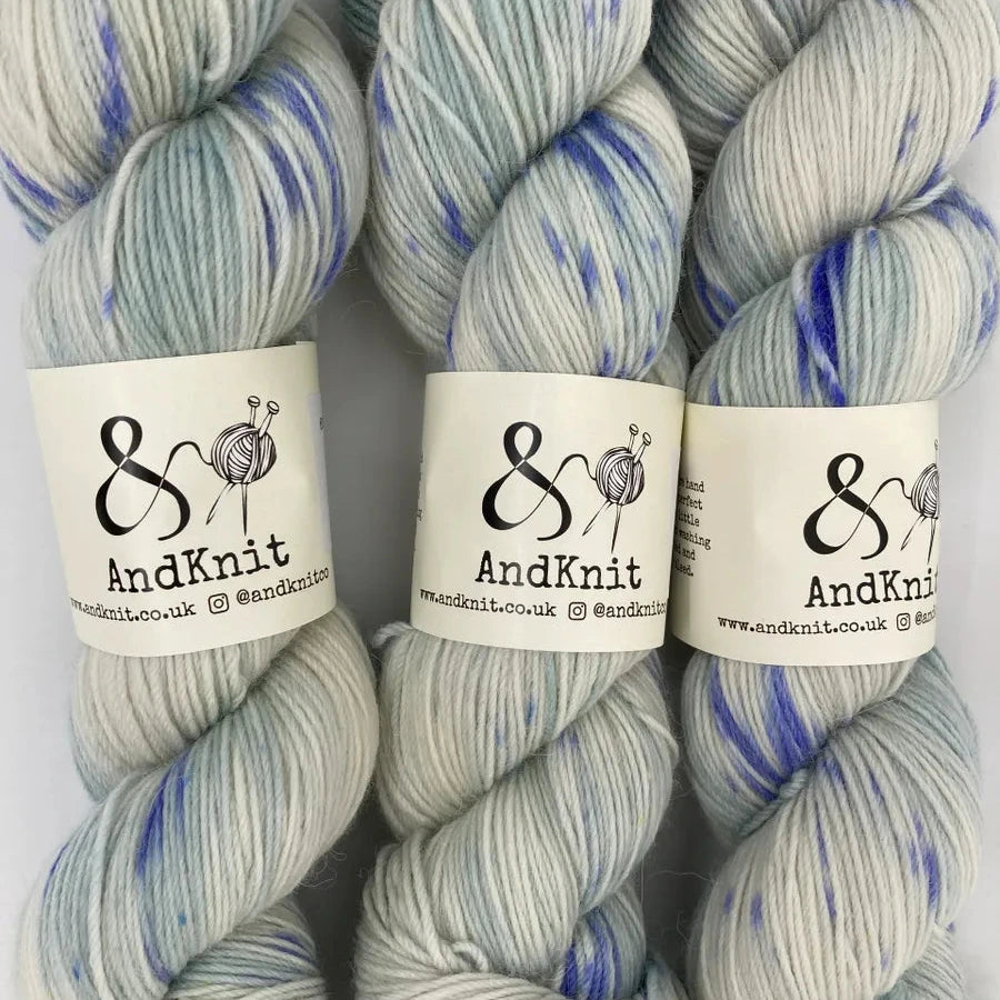 4ply Alpaca Sock - Snow Day