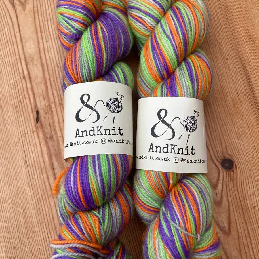 4 Ply Sock self striping - All Hallows