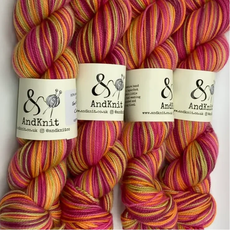 4 Ply Sock self striping - Celia