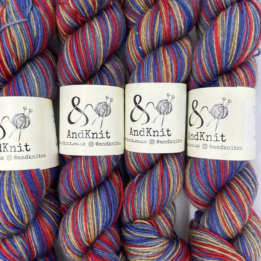 4 Ply Self striping Yak Sock - In My Defence
