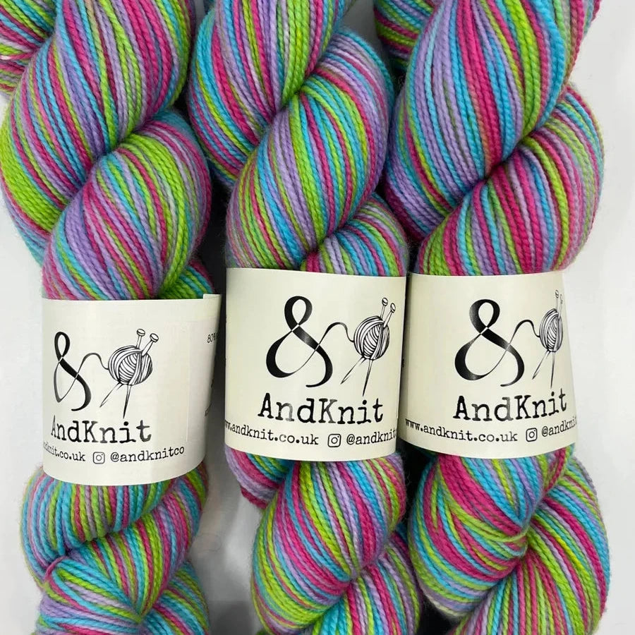 4 Ply Sock self striping - Joy Abiding