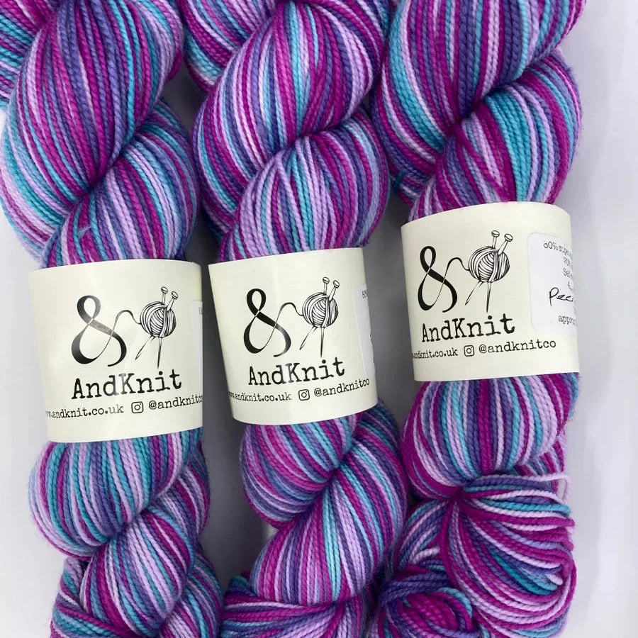 4 Ply Sock self striping - Peerless