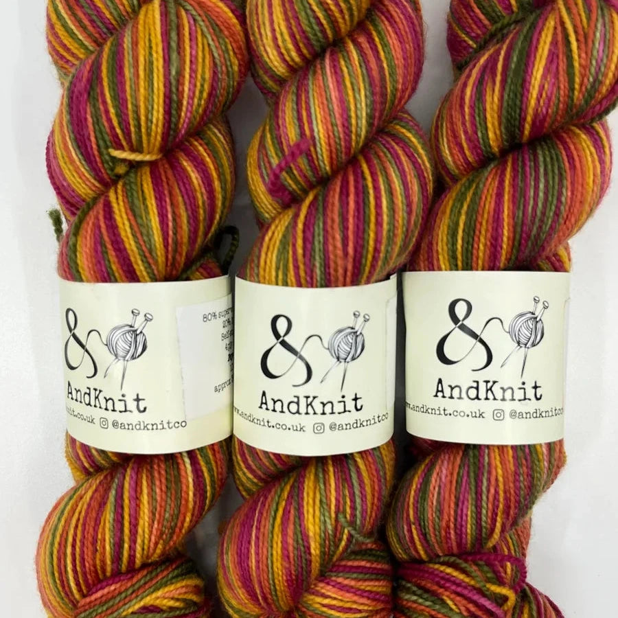 4 Ply Sock self striping - Psyche