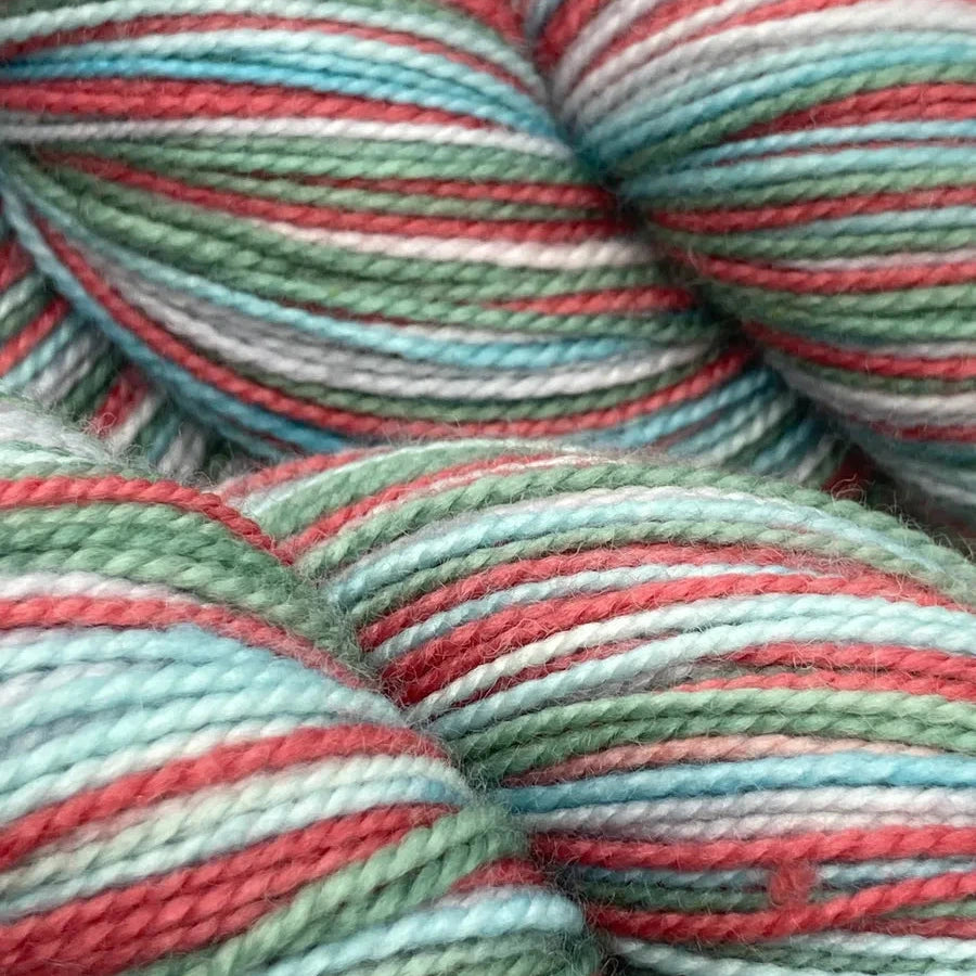 a close up of yarn