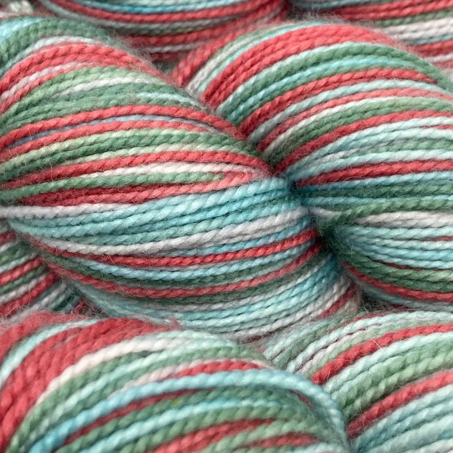 a close up of yarn