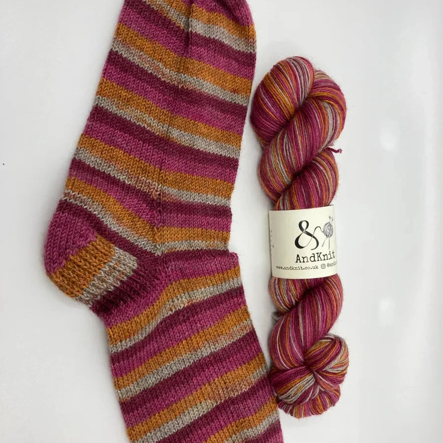 4 Ply Self striping Yak Sock - Barons And Earls