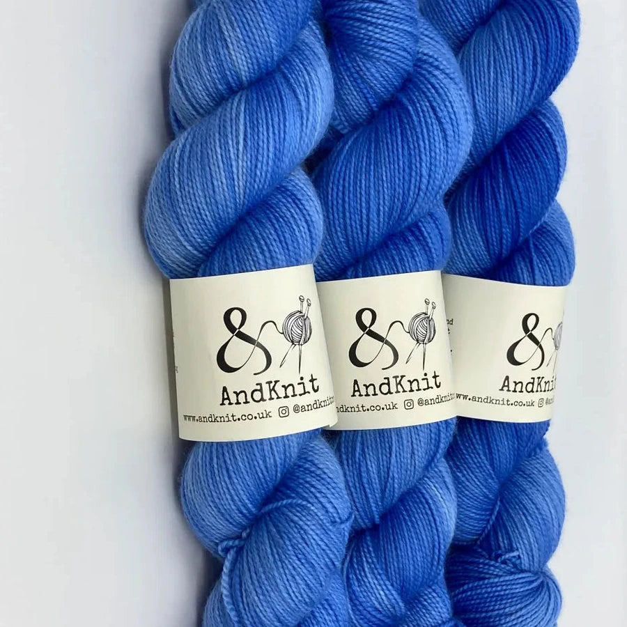 4 Ply Sock Semi-Solid - Marine Blue