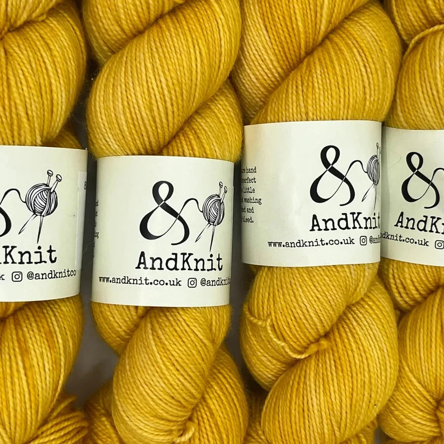 4 Ply Sock Semi-Solid - Mustard