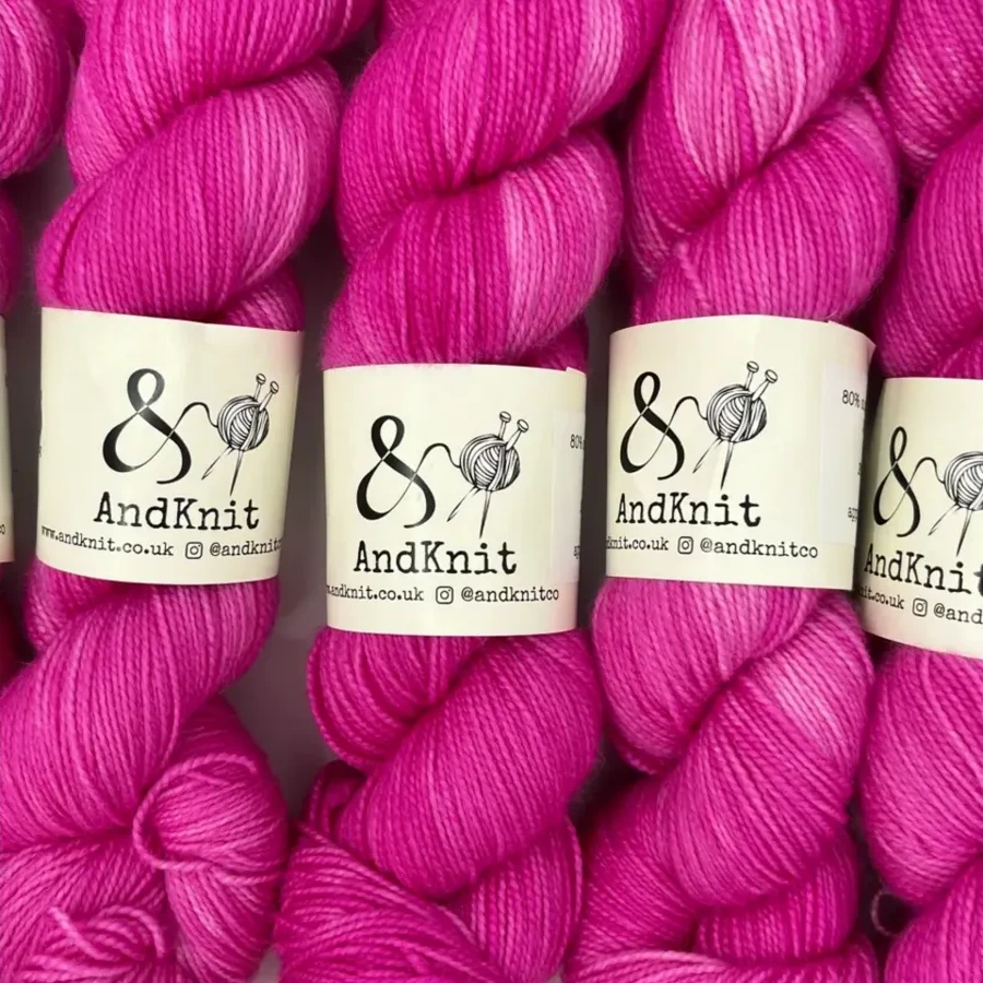 4 Ply Sock Semi-Solid - Pink Panther