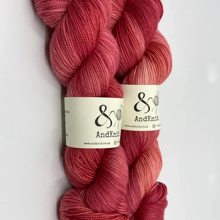 4 Ply Sock Semi-Solid - Red