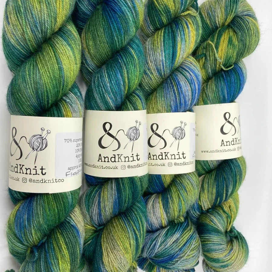 4 Ply Yak Sock Variegated - Flapping Wings